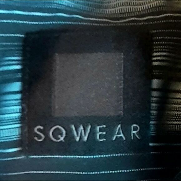 SQWEAR*Men's Button Down Shirt*Long Sleeves*Blue & Black*Size S - Picture 3 of 5